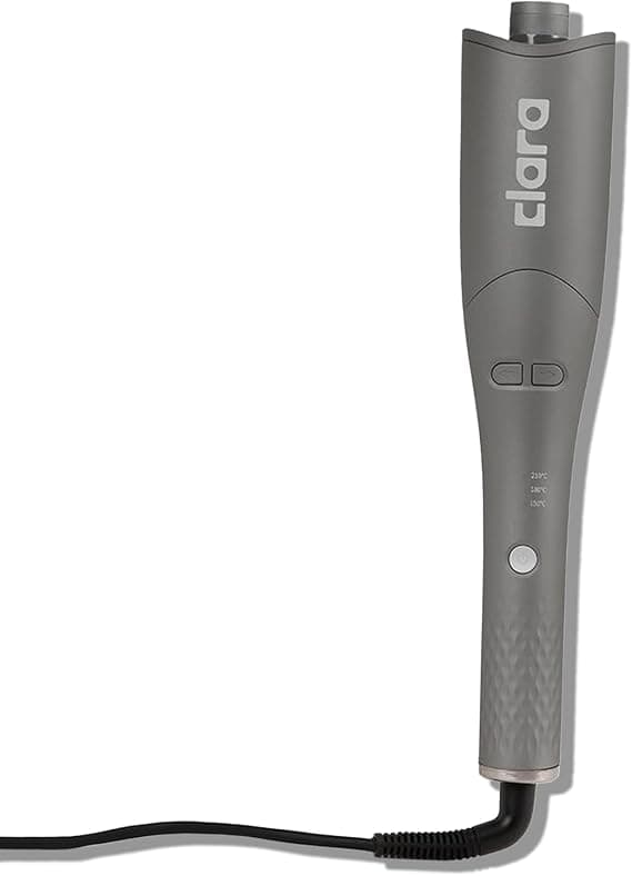 Clara Oil-Coated Protective Auto Curler – Ceramic Hair Curler with Triple Heat Settings – No Burn Automatic Curling Iron – Rotating Curling Iron for All Hair Types, Grey on Amazon.ae - Price Tracker