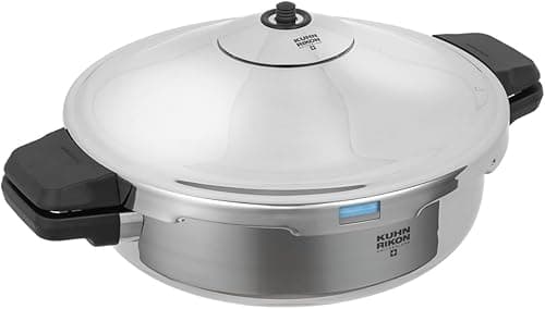 Kuhn Rikon Pressure Cooker Frying Pan Duromatic Hotel 5L/28cm Food Steamer with Side Grips. Multi Cooker with Auto Lock Lid. Stainless Steel Pot. Instant Cook Pot – 10 Yr Kuhn Rikon Cookware Guarantee on Amazon.ae - Price Tracker