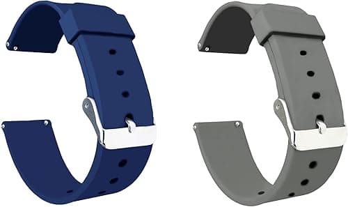 Quick Release Watch Band Compatible With Armani Exchange Drexler Axt2005 Silicone Watch Strap with Tang Buckle, Pack of 2 (Blue and Grey) on Amazon.ae - Price Tracker