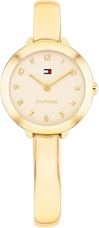 Tommy Hilfiger Women’s Quartz Watch – Petite Bangle Watch, Jewelry-Inspired – Water Resistant up to 30m – Chic, Sophisticated Timepiece - Gift for Her 21.5mm على أمازون - دليلك لأفضل العروض