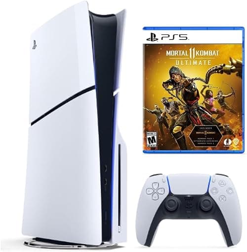 Sony PlayStation 5 Slim Disc Console + Warner Bros PS5 Mortal Kombat 11 Ultimate -International Version على Amazon.ae - متتبع الأسعار
