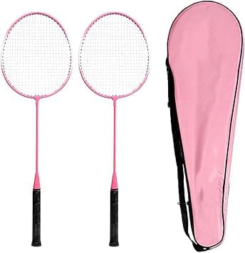 Fawoonu 2 Player Badminton Racket Set Indoor Outdoor Sports Students Children Practice Badminton Racquet with Cover Bag on Amazon.ae - Price Tracker