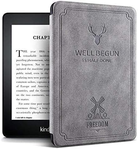ProElite Case Cover for Kindle Paperwhite 12th Gen 7 inch Case, Smart Deer Flip case Cover for Amazon Kindle Paperwhite 12th Gen 7 inch Model, Grey on Amazon.ae - Price Tracker