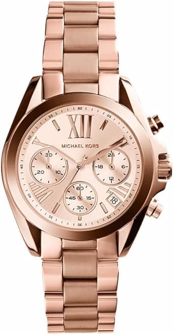 Michael Kors Bradshaw Women's Watch, Stainless Steel Chronograph Watch for Women with Steel or Leather Band on Amazon.ae - Price Tracker