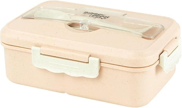4 Compartment Lunchbox With Cutlery 1000ml - Pink on Amazon.ae - Price Tracker