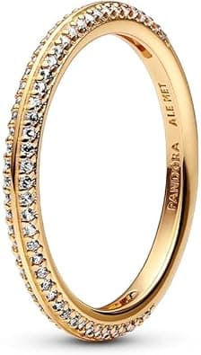 Pandora ME 14K Gold-Plated Pavé Ring With Cubic Zirconia on Amazon.ae - Price Tracker