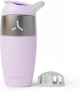 Promixx Pursuit Stainless Steel Shaker Bottle - 26oz Lightweight Metal Protein Mixer with Snap-Fit Agitator for Smooth Shakes - Leak-Proof Gym Shaker Cup for Fitness & Travel - Lilac on Amazon.ae - Price Tracker