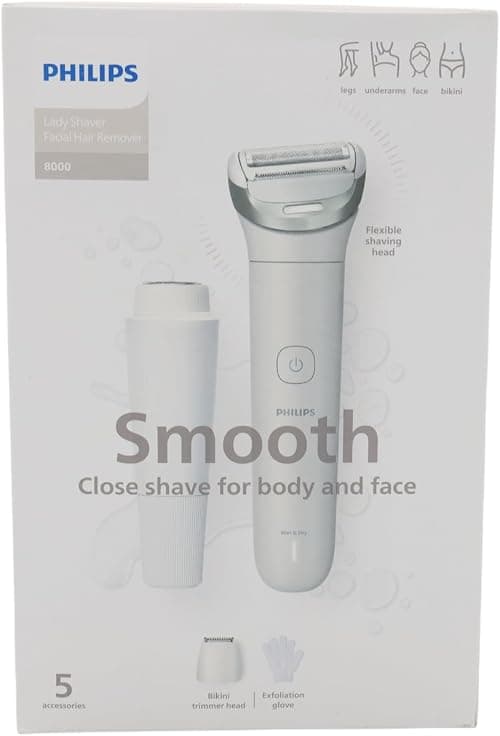 Philips Lady Shaver Series 8000 - Cordless, Wet & Dry Electric Shaver, 3-Blade Shaving System, Flexible Shaving Head, LED Light, for Face, Legs, Body & Bikini, 100 Mins. Runtime, Model BRL159/00 on Amazon.ae - Price Tracker
