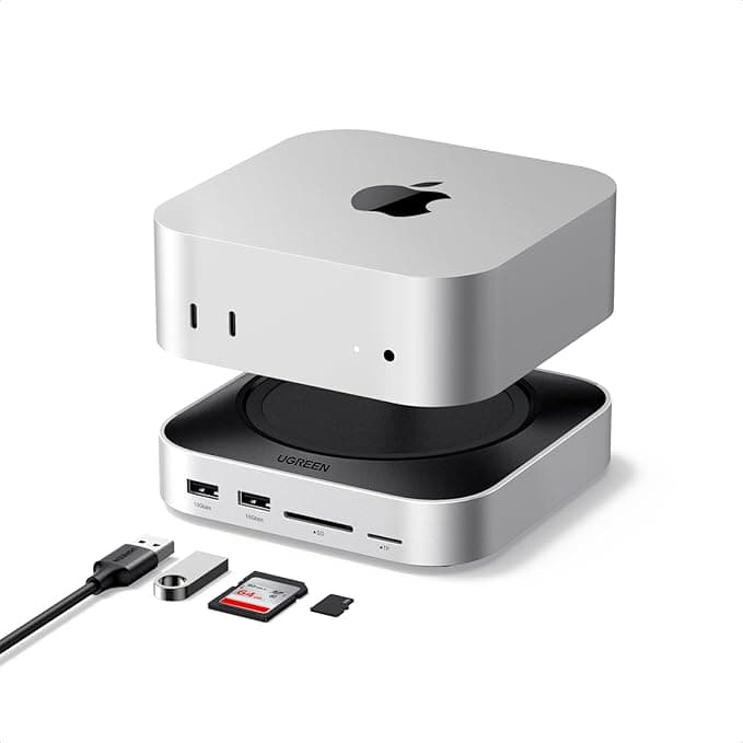 UGREEN Mac mini M4 Dock with 8TB M.2 NVMe Enclosure 10Gbps, 11-in-1 USB Hub for Mac mini M4 & M4 Pro 2024, 10Gbps USB-A Ports, USB-C Data, SD/TF Card Reader on Amazon.ae - Price Tracker