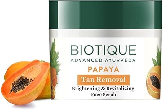 Biotique Bio Papaya Revitalizing Tan Removal Scrub, 75 G, Multi, Gm - Best Deal Finder