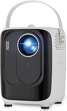 5G WiFi Portable Video Projector, 1080P HD Projector Mini Projector with Tripod, Our Movie Projector Supported Compatible with Bluetooth/WIFI/USB/SD Card (white) on Amazon.ae - Price Tracker