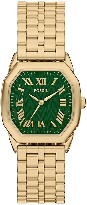 Fossil Women's Harlow Three-Hand Gold-Tone Stainless Steel Watch (Model: ES5451) on Amazon.ae - Price Tracker