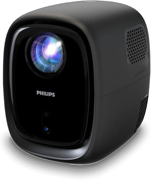Philips NeoPix 130, Home Theater Projector, Advanced Image Correction, Full HD 720p, Advanced LED Light Source, Wi-Fi Mirror Mode, Stereo Sound, Connected Operating System, Black على Amazon.ae - متتبع الأسعار