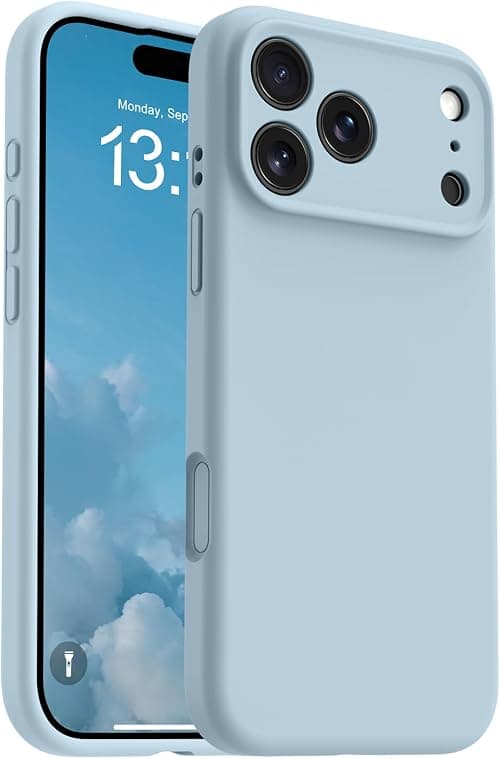 OTOFLY Magnetic for iPhone 17 Pro Max Case,Compatible with Magsafe,Classic Liquid Silicone Mobile Phone Case,Integrated Camera Control Button,Anti-Scratch Microfiber Lining,Baby Blue on Amazon.ae - Price Tracker