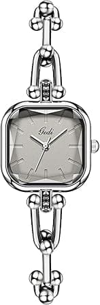 Gosasa Light Luxury Bangle-Style Square Quartz Watch for Women Stylish Elegant Waterproof Analog Ladies Wristwatch with Creative Band Fashion Accessory on Amazon.ae - Price Tracker