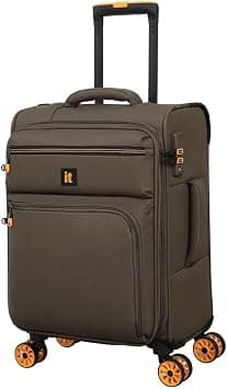 it luggage Compartment, Unisex Polyester Material Soft Case, 8x360 degree Spinner Wheels, Expandable Trolley Bag, Telescopic Handle, TSA Lock, Lightweight (Falcon Haze, Carry-On/Cabin Small 20"-Inch) على Amazon.ae - متتبع الأسعار