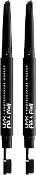 NYX PROFESSIONAL MAKEUP Fill & Fluff Eyebrow Pomade Pencil - Ash Brown (Pack Of 2) on Amazon.ae - Price Tracker