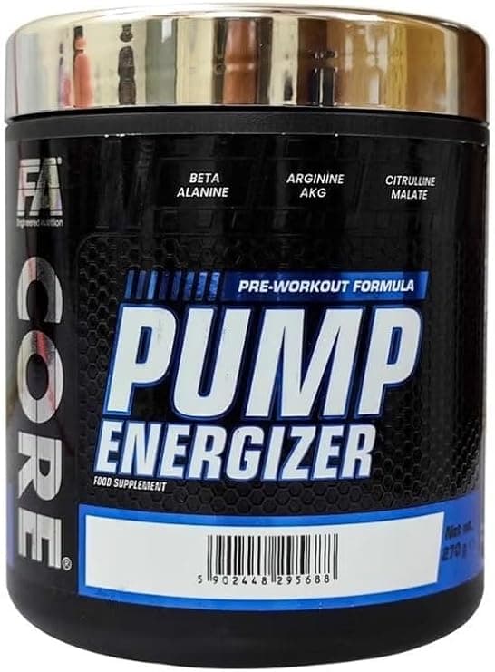 FA Core Pump Energizer Pre-Workout Powder – Mango Lemon Flavor, Gym & Workout Supplement for Energy, Focus & Muscle Pump, 60 servings on Amazon.ae - Price Tracker