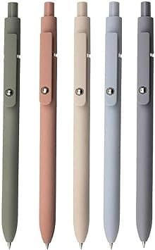 Gel Pen, 5pcs Quick Dry Ink Pens Retractable Ink Pens 0.5mm Ballpoint Pen Fine Point Gel Pen Writing Pens for School Office Home, 5 Colors - Amazon.ae Price Tracker