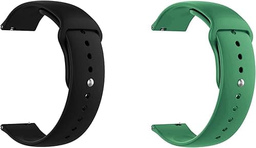 Quick Release Watch Band Compatible With Armani Exchange Drexler Axt2005 Silicone Watch Strap with Button Lock, Pack of 2 (Black and Green) on Amazon.ae - Price Tracker