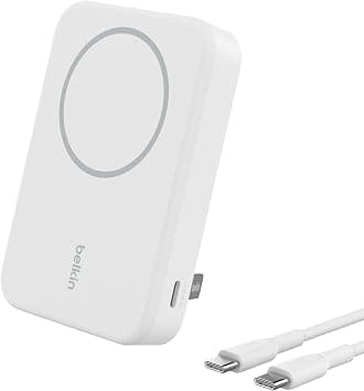 Belkin BoostCharge Pro Wireless Power Bank 10000mAh, 15W with Qi2, MagSafe Compatible Portable Charger + Built-in Pop-up Kickstand, For iPhone 17, iPhone Air, iPhone 16, 15, 14, Pixelsnap and More on Amazon.ae - Price Tracker