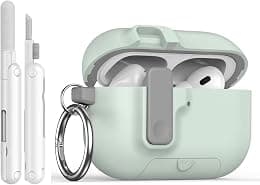 Modern Lock Case for Apple Airpods Pro 3 3th Generation (2025), Rugged Protection with Secure Lock for Airpods Pro 3 Cover, Phone Holder Function, Light Blue - Best Deal Finder