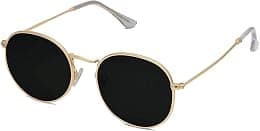 SOJOS Small Round Polarized Sunglasses for Women Men Classic Vintage Retro Shades UV400 SJ1014 - Best Deal Finder