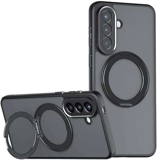 Phone Case Compatible with Samsung Galaxy A17 / F17 / M17 【Kickstand Magnetic Car Mount Drop Lens Protection】Black on Amazon.ae - Price Tracker