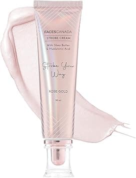 FACES CANADA Strobe Cream - Rose Gold, 30ml | Primer + Highlighter + Moisturizer | Shea Butter & Hyaluronic Acid | Intense Hydration | Flawless Radiant Dewy Skin | Illuminating & Glowing Makeup Base on Amazon.ae - Price Tracker