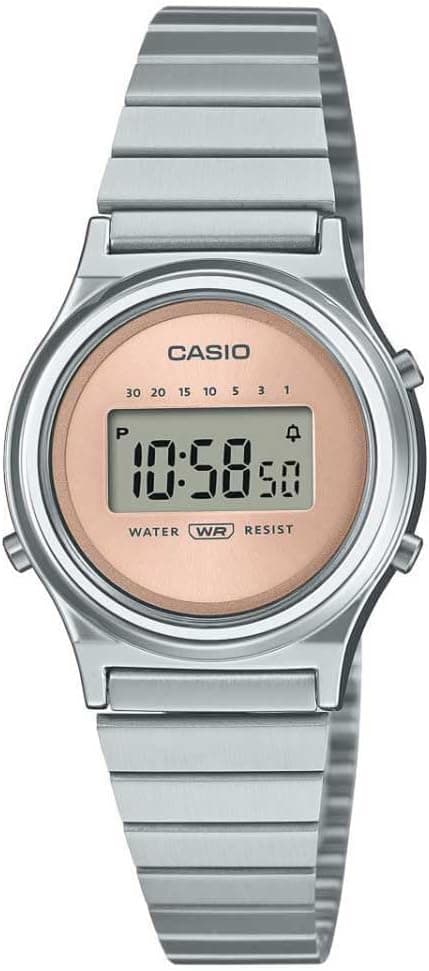 Casio Vintage LA700WE-4AEF Women's Digital Watch with Pink Steel Background, bracelet on Amazon.ae - Price Tracker
