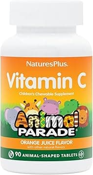 Nature's Plus Vitamin C Children Chewable Supplement, 90 Tablets Animal Parade Shaped Orange Juice Flavor - For Kids Daily Health Routine, Gluten-Free - Amazon.ae Price Tracker