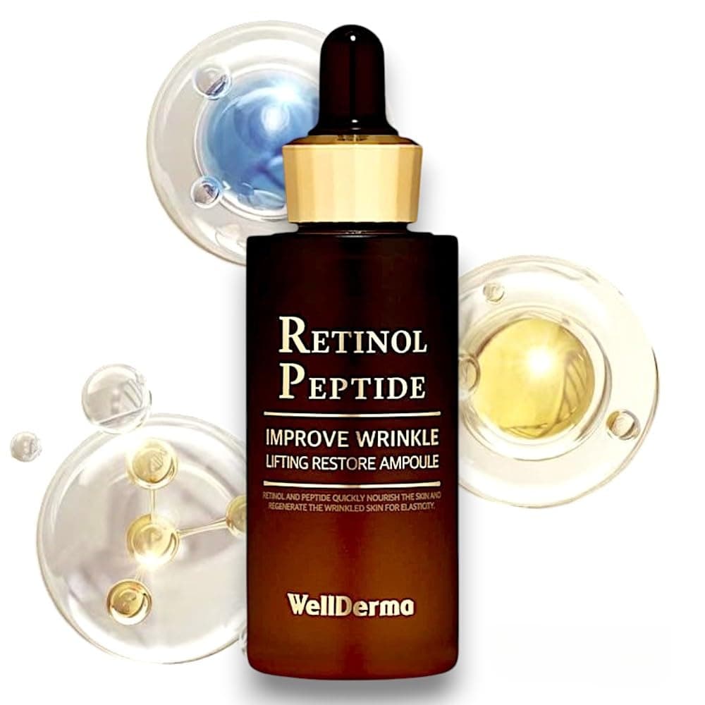 Kyotoshii Japan, Korean Face Retinol Peptide Lifting Ampoule – Anti-Aging Serum with Pure Retinol, 8 Peptides, Vitamin C, Hyaluronic Acid for Wrinkle Care, Skin Brightening, Hydration, 30ml, by WD on Amazon.ae - Price Tracker