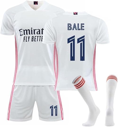 RMA 2020/21 Season League Home Jersey Kit – BALE #11 – Boys, Teens & Men Football Uniform with Shorts & Socks, Breathable Soccer Shirt (16–3XL) on Amazon.ae - Price Tracker