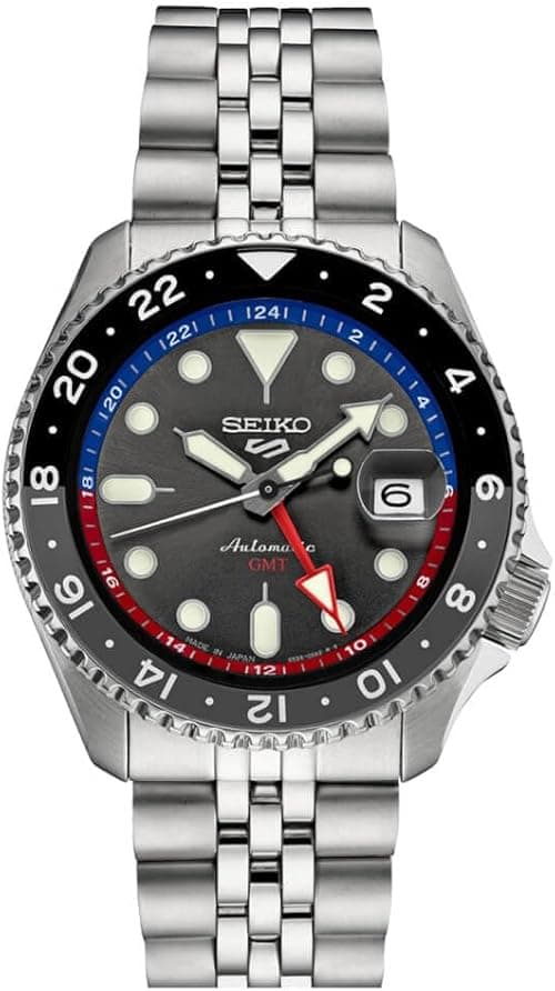 SEIKO Men’s Sports Mechanical Automatic GMT Watch, Steel Silver Tone, WR SSK019, SSK019J1 on Amazon.ae - Price Tracker