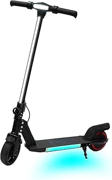 CRONY Kids Foldable E-Scooter with LED Light Bar, RGB Deck Lights, Electronic Brake, LED Display, Accelerator & Extended Footrest for Ages 5-12, 60KG Max Load, Black - Amazon.ae Price Tracker