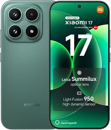 Xiaomi 17 Smartphone 12+512GB,Venture Green,6330mAh Battery | Leica Summilux Optical Lens, Snapdragon 8 Elite Gen 5,100W HyperCharge & 50W Wireless HyperCharge - Global Version - Amazon.sa Price Tracker