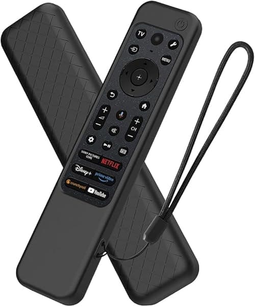 Silicone Cover Case Compatible with Sony Bravia Smart Tv 2023 Voice Remote RMF-TX910U Protective Cover with Lanyard (Remote Not Included) [Black] on Amazon.ae - Price Tracker