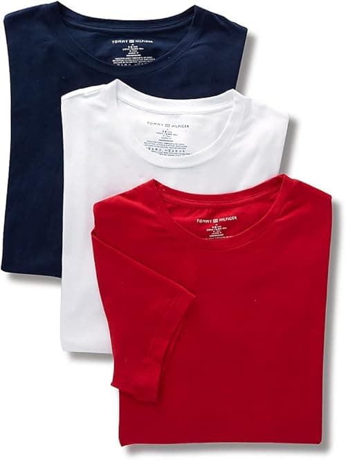 Tommy Hilfiger mens Stretch Cn Tee Ss 3Pack Underwear Tops on Amazon.ae - Price Tracker