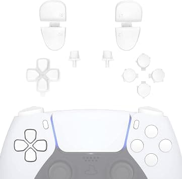 eXtremeRate Replacement D-pad R1 L1 R2 L2 Triggers Share Options Face Buttons for ps5 Controller BDM-010 BDM-020, Custom Full Set Buttons Repair Kits with Tools - Without Controller - White on Amazon.ae - Price Tracker