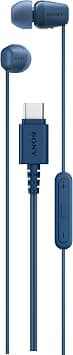 Sony IER-EX15C USB-C Plug, Wired in-Ear Headphones for iPhone and Android Phones, with Built-in Multi-Function Button, Volume and Mic Control, Supports USB Audio Class 1.0 Devices, Blue - Best Deal Finder