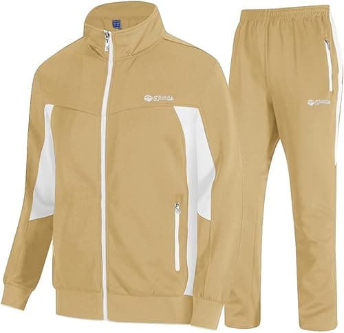 TBMPOY Men's Tracksuit, 2-Piece Set, Casual, Athletic Sweat Suit with Full Zipper, for Jogging, Warm-Up on Amazon.ae - Price Tracker