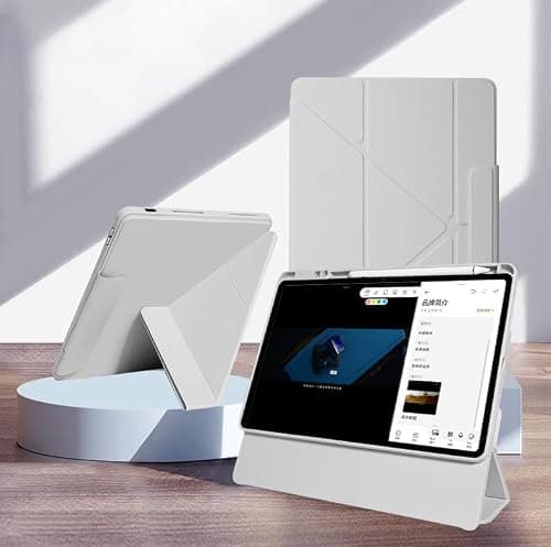 Gruattreay Silicone Case Compatible with Honor MagicPad 2 12.3-inch 2024, Y-shaped Magnetic and Adjustable Folding Bracket Cover with Pen Slot Cover for Honor MagicPad 2 (Gray) على Amazon.ae - متتبع الأسعار