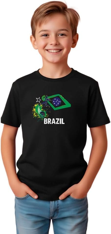 Brazil Football Team World Fans printed T shirts Supporting The Team Football Team Jersey T shirts For Men | Women | Kids to win the cup on Amazon.ae - Price Tracker