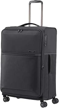 Samsonite 73H Suitcase Check-In Size 71 cm / 26 inch, 4 Spinner Wheels, 100% Nylon, Black|Soft Top|Front Pocket Compartment|TSA Combination Lock|Expandable - 10 Years International Warranty on Amazon.ae - Price Tracker