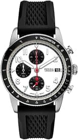 Fossil Men's Sport Tourer Chronograph Black Silicone Watch - Best Deal Finder