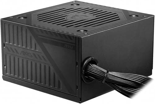 MSI MAG A600DN Non-Modular Power Supply, 600W Power, 80 Plus Standard Efficiency, 120mm Hydro Bearing Fan, Active PFC, Flat Cable Equipment - Black on Amazon.ae - Price Tracker