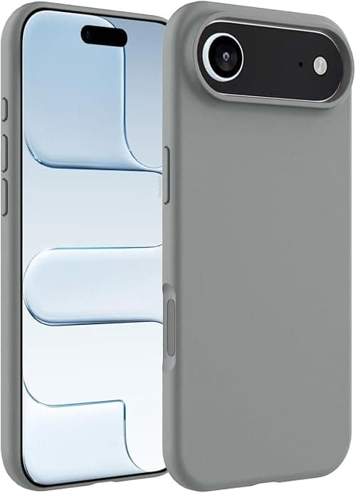 MARGOUN Designed for iPhone 17 Air Case, Liquid Silicone Protective Phone Case with Soft Anti-Scratch Microfiber Lining Utra Slim Drop Protection Phone Cover (Light Grey, 17 Air) on Amazon.ae - Price Tracker