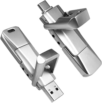 512GB Solid State USB Drive, Up to 550MB/s High Speed USB 3.2 Flash Drive, USB C + USB A Dual Ports Thumb Drive, External Storage for iPhone 15/16/17, Android, MacBook, Laptops, PCs, iPad and More على Amazon.ae - متتبع الأسعار