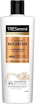 TRESEMME Conditioner, Coconut Nourish, 48h hydration lock* with coconut oil & aloe vera, 400ml on Amazon.ae - Price Tracker