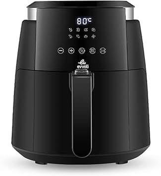 evvoli Digital Air Fryer 4 Liters No Pre-Heat Needed, No-Oil Frying, Fast Crispy and Healthy Digital Temperature Control, EVKA-AF4008D on Amazon.ae - Price Tracker